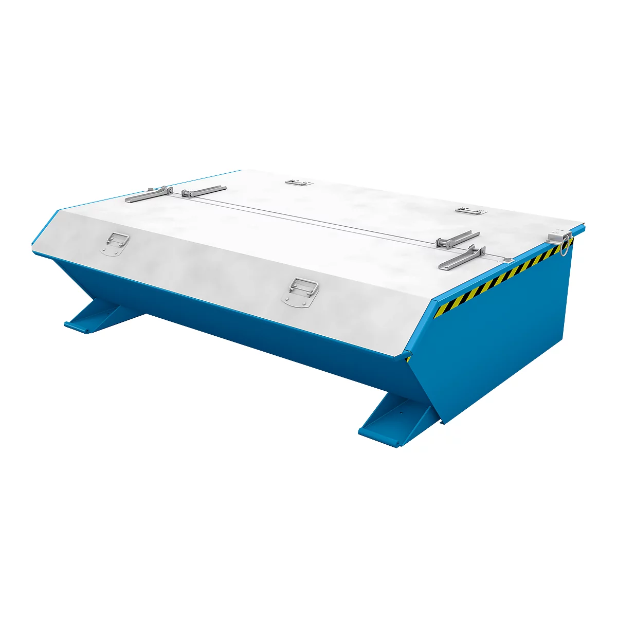 Couvercle pour bennes basculantes MGU/SMGU 270 Bauer, galvanisé, ouverture bilatérale