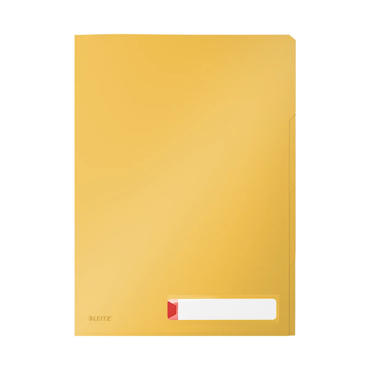 Couverture transparente Leitz® Cosy Privacy, opaque, A4, jusqu'à 40 feuilles, 3 compartiments et étiquette, 3 pièces, jaune