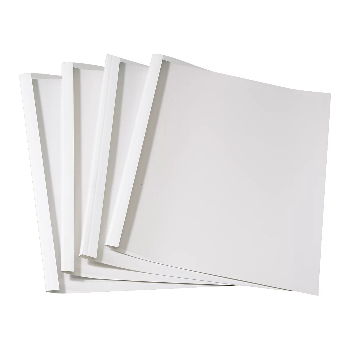 Couverture reliure thermique standard a4 6 mm blanc paquet 100