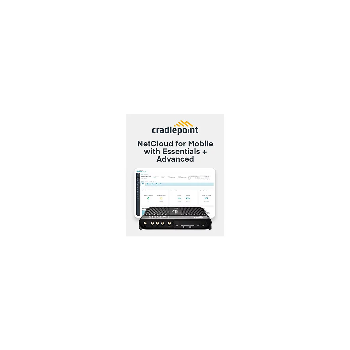 Cradlepoint IBR1700 Series IBR1700-1200M-B - Wireless Router - WWAN 4-Port-Switch - 1GbE Dual-Band - 3G, 4G - in-vehicle