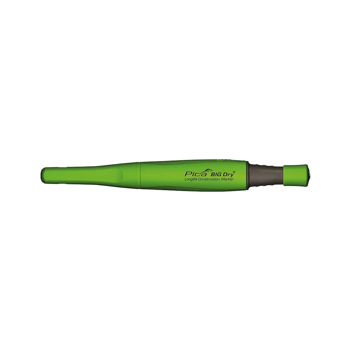 Crayon de charpentier Pica BIG Dry Longlife Construction, graphite, 5 mm, mécanisme à pression, rechargeable, avec fourreau