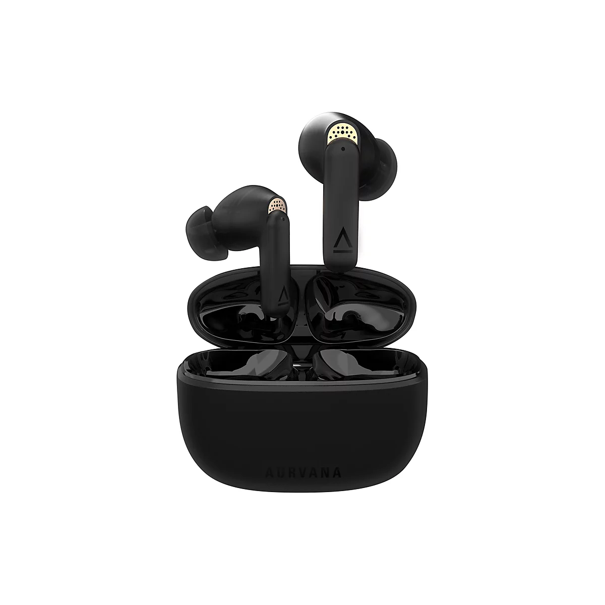 Creative Aurvana Ace - True Wireless-Kopfhörer mit Mikrofon - im Ohr - Bluetooth - aktive Rauschunterdrückung - Schwarz, Cooper