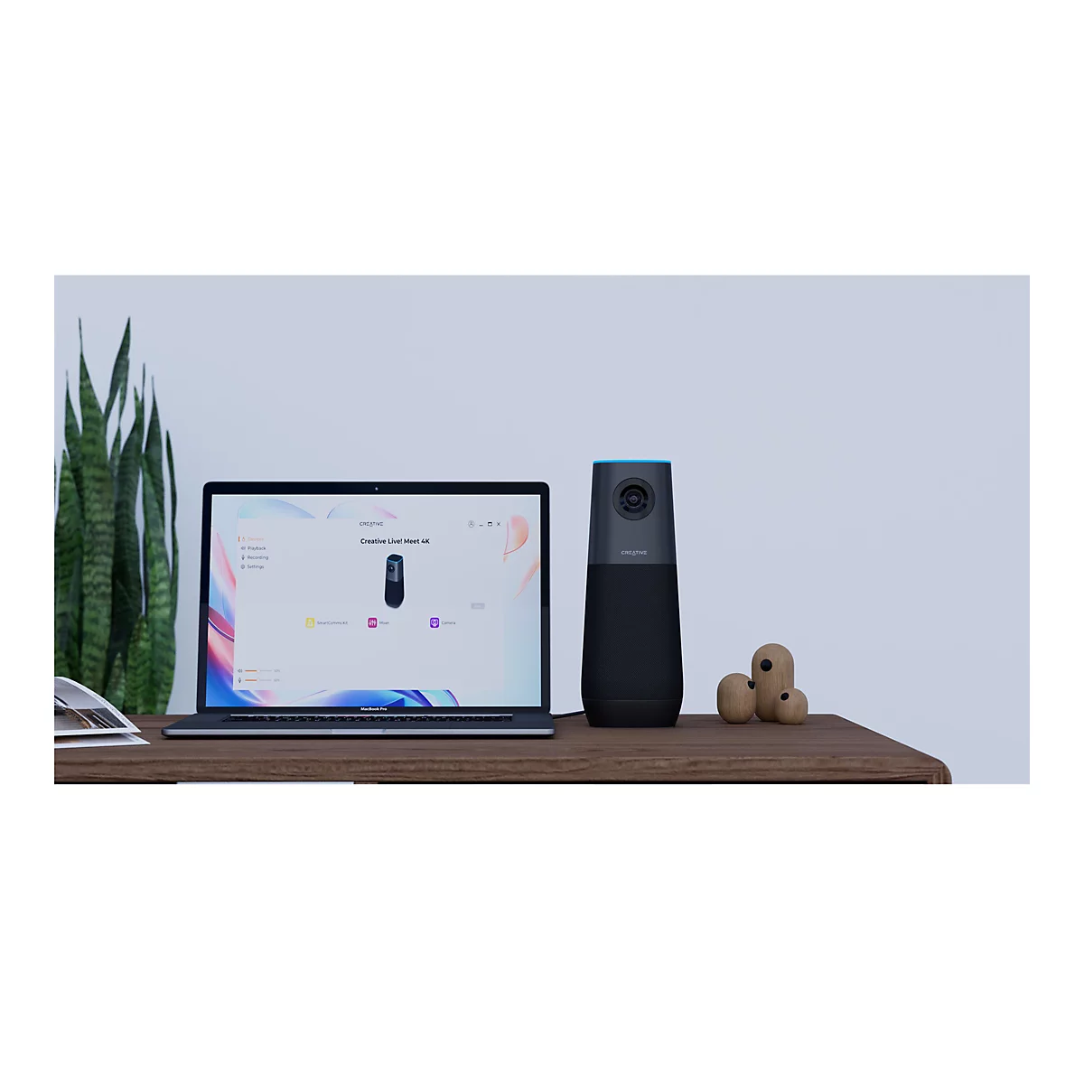Creative Live! Meet 4K - Konferenzkamera - Farbe - 3840 x 2160 - Audio - USB 2.0