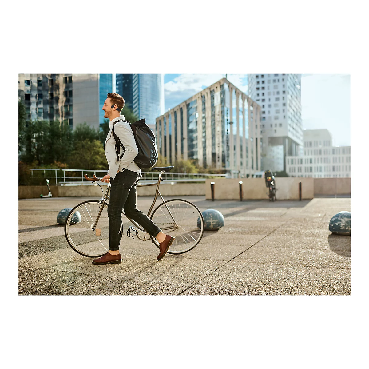 Creative Outlier Free+ - Kopfhörer mit Mikrofon - offenes Ohr - hinter dem Nacken angebracht - Bluetooth - kabellos