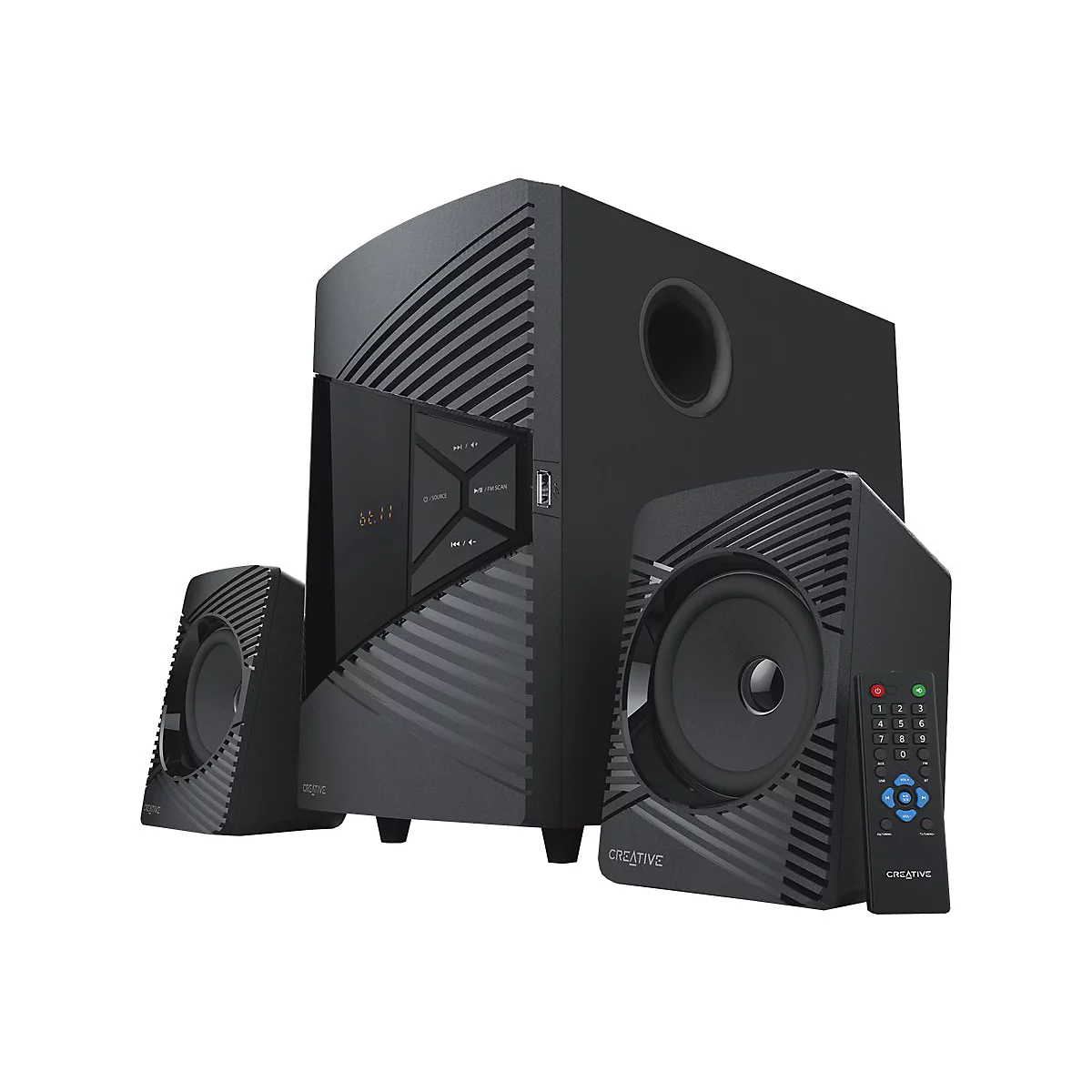 Creative SBS E2500 - Lautsprechersystem - für PC - 2.1-Kanal - Bluetooth - 30 Watt (Gesamt)