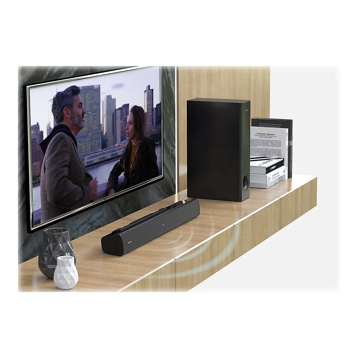 Creative Stage V2 - Soundleistensystem - für TV/Monitor - 2.1-Kanal - kabellos - Bluetooth