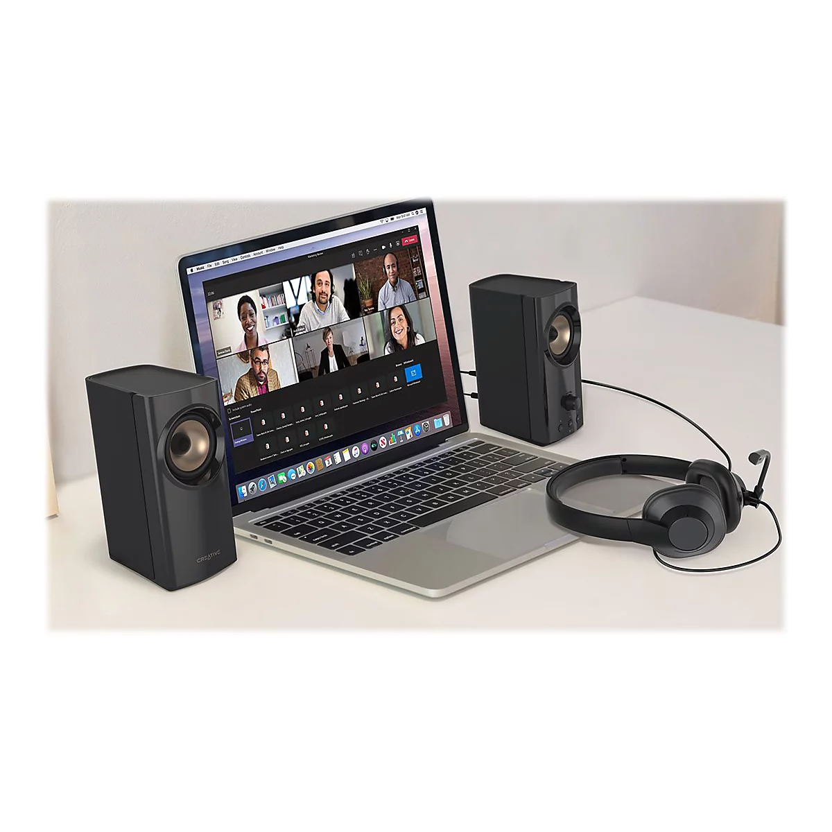 Creative T60 - Lautsprecher - für PC - kabellos - Bluetooth - 30 Watt (Gesamt)