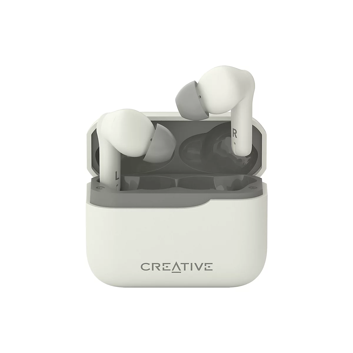 Creative Zen Air Plus - True Wireless-Kopfhörer mit Mikrofon - im Ohr - Bluetooth - aktive Rauschunterdrückung - Cremefarben