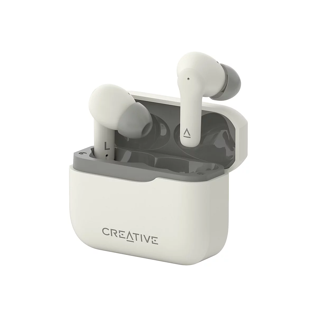 Creative Zen Air Plus - True Wireless-Kopfhörer mit Mikrofon - im Ohr - Bluetooth - aktive Rauschunterdrückung - Cremefarben