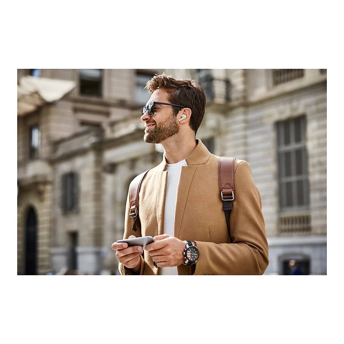 Creative Zen Air Plus - True Wireless-Kopfhörer mit Mikrofon - im Ohr - Bluetooth - aktive Rauschunterdrückung - Cremefarben