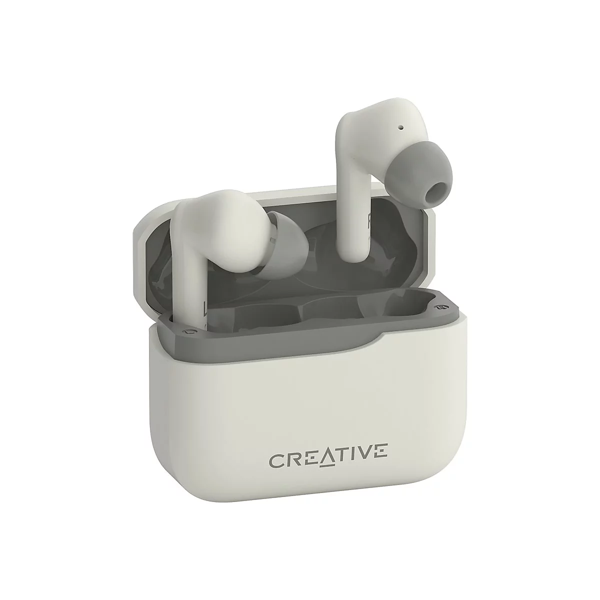 Creative Zen Air Plus - True Wireless-Kopfhörer mit Mikrofon - im Ohr - Bluetooth - aktive Rauschunterdrückung - Cremefarben