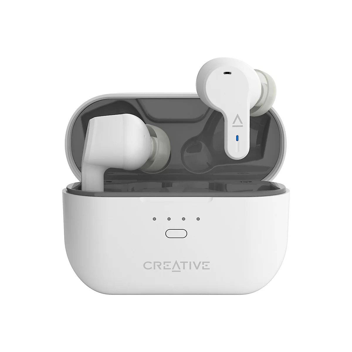 Creative Zen Air Pro - True Wireless-Kopfhörer mit Mikrofon - im Ohr - Bluetooth - aktive Rauschunterdrückung - weiß