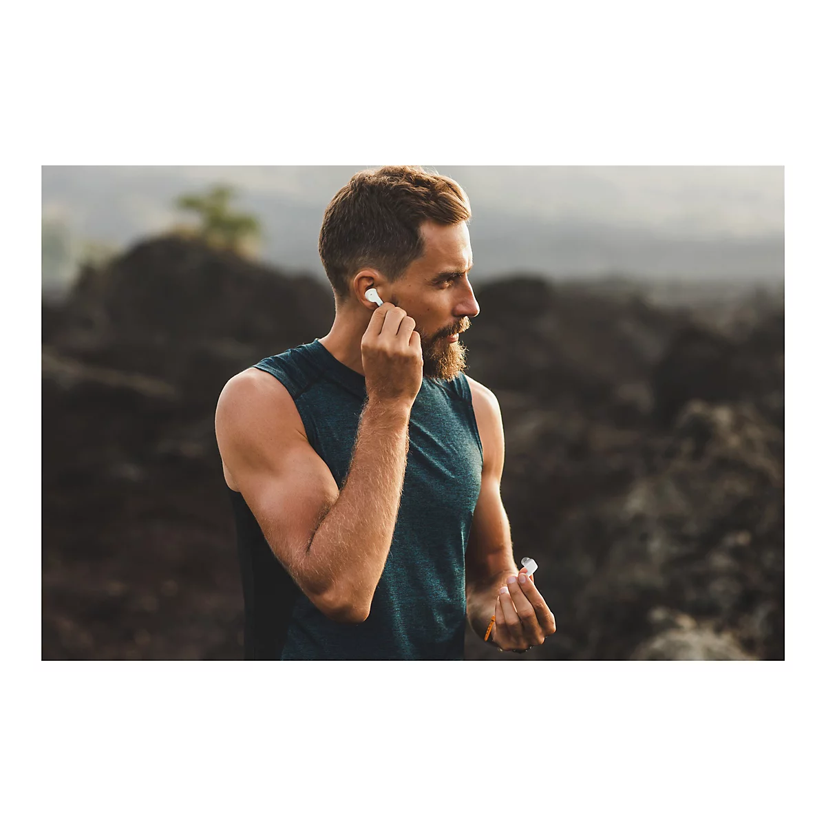 Creative Zen Air Pro - True Wireless-Kopfhörer mit Mikrofon - im Ohr - Bluetooth - aktive Rauschunterdrückung - weiß, Schwarz