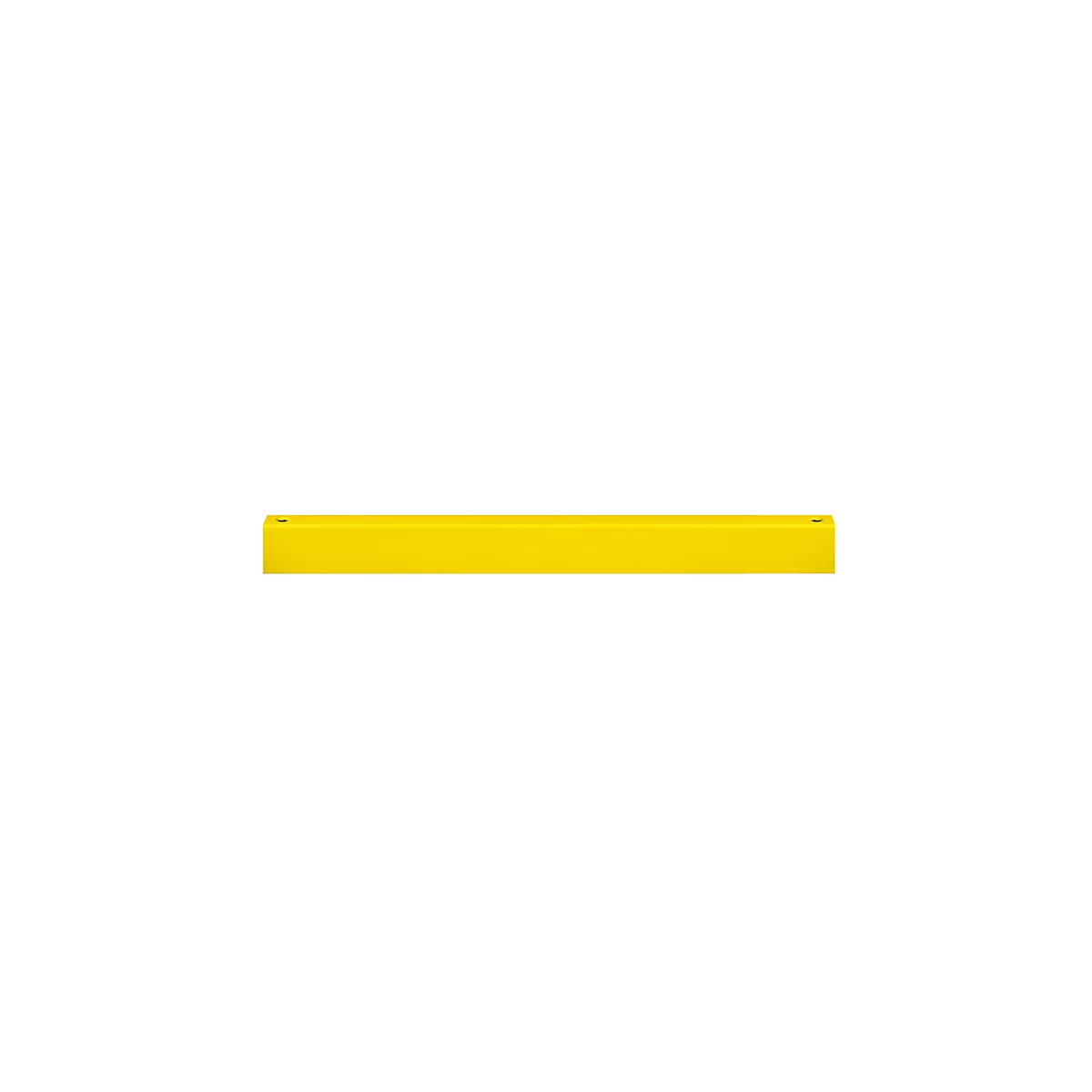 Yellow, rectangular object on a white background.