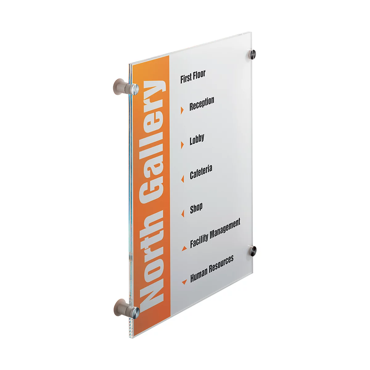 Crystal Sign Türschild, Acrylglas, B 297 x H 420 mm, DIN A3