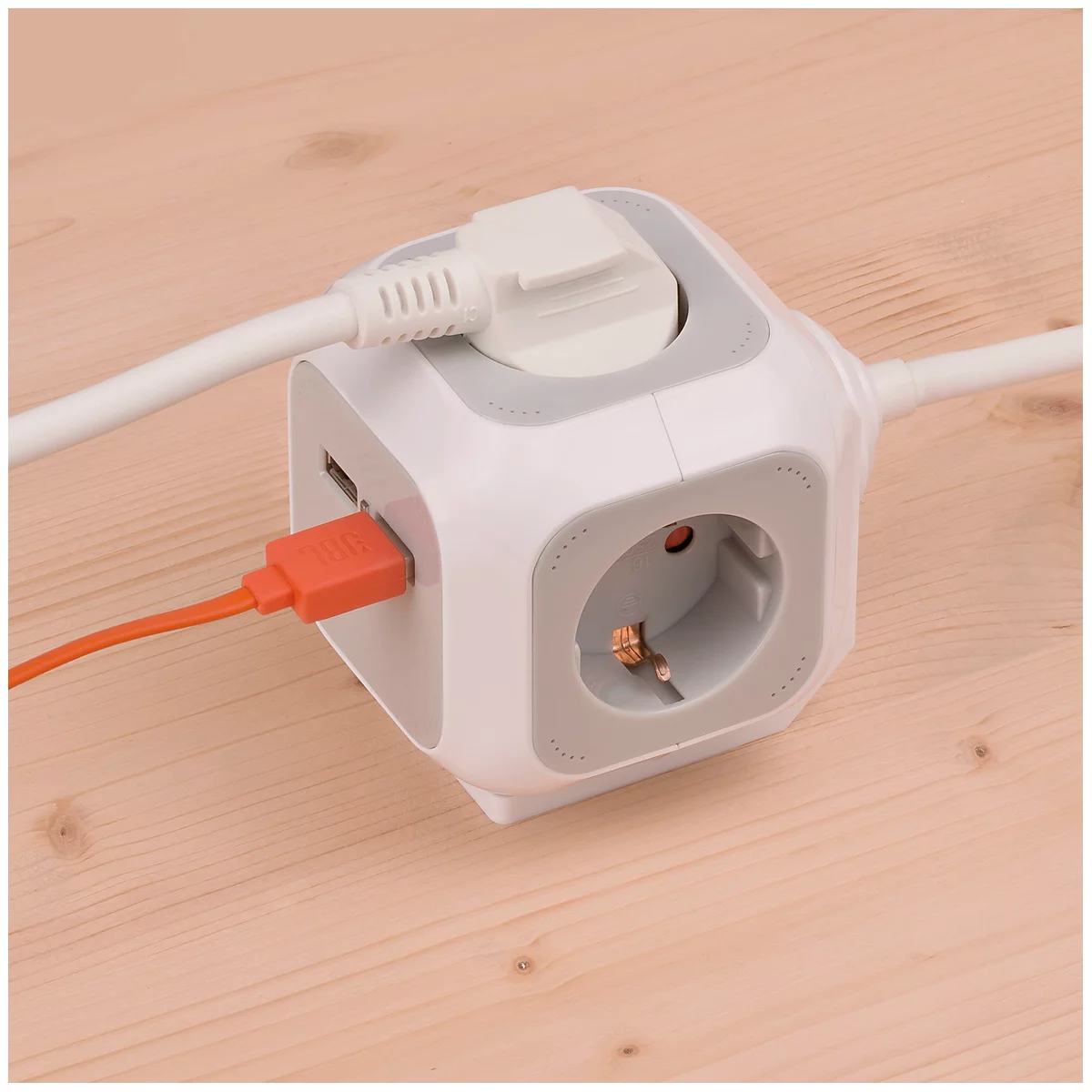 Brennenstuhl Alea-Power cube multiprise 6x + 2x USB avec câble 1