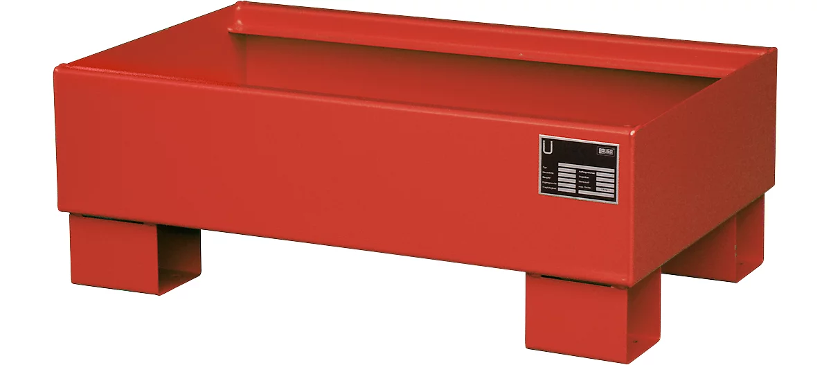Cubeta colectora AW60-1 rojo RAL3000