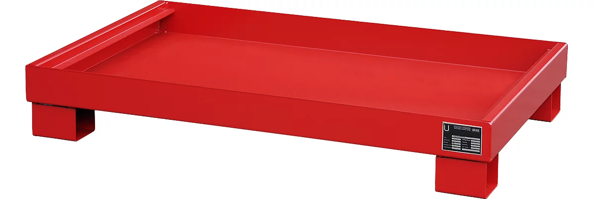 Cubeta colectora AW60-3 rojo RAL3000