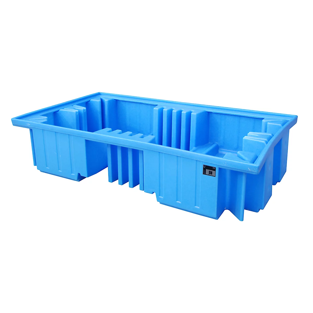Cubeta colectora de PE Bauer tipo WP, con superficie de apoyo, IBC, variante WP 2/11