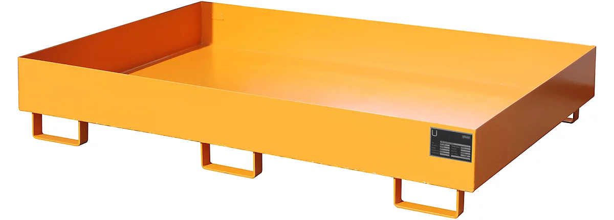 Cubeta para estantería tipo RW/RW 1800, sin rejilla, naranja RAL2000