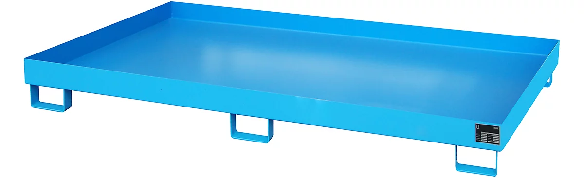 Cubeta para estantería tipo RW/RW 2200-1, sin rejilla, azul RAL5012