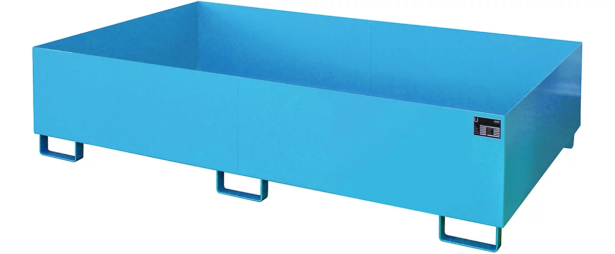 Cubeta para estantería tipo RW/RW 2200-2, sin rejilla, azul RAL5012