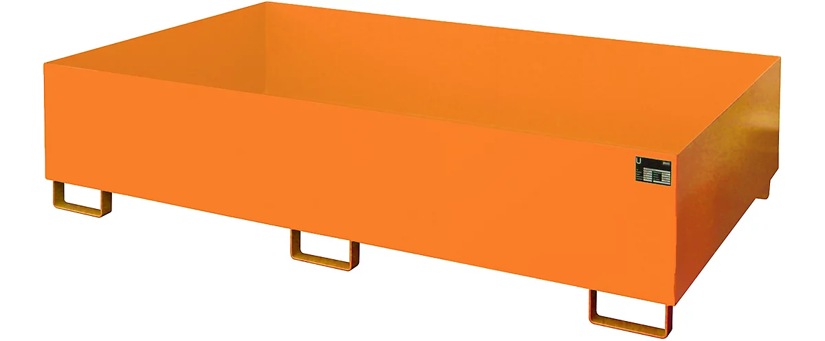 Cubeta para estantería tipo RW/RW 2200-2, sin rejilla, naranja RAL2000