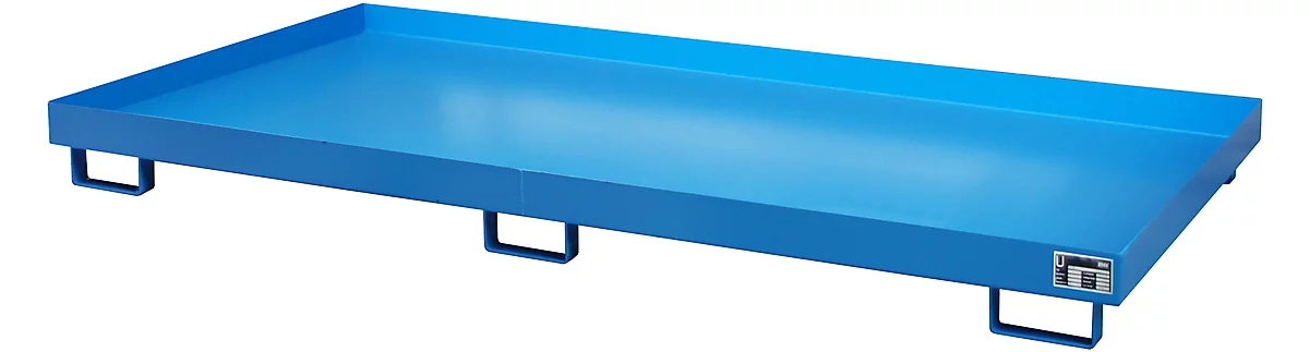 Cubeta para estantería tipo RW/RW 2700-1, sin rejilla, azul RAL5012
