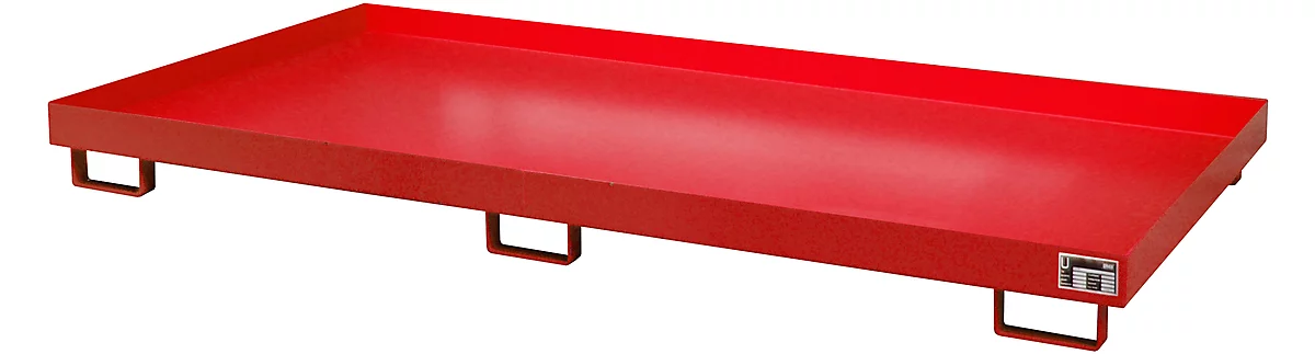 Cubeta para estantería tipo RW/RW 2700-1, sin rejilla, rojo RAL3000