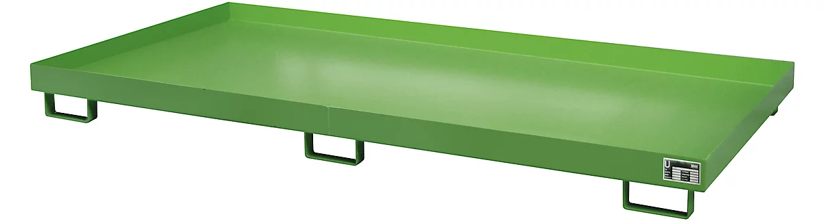 Cubeta para estantería tipo RW/RW 2700-1, sin rejilla, verde RAL6011