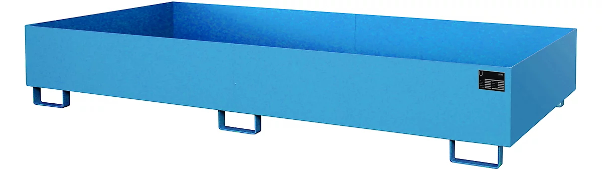 Cubeta para estantería tipo RW/RW 2700-2, sin rejilla, azul RAL5012