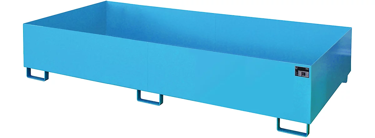 Cubeta para estantería tipo RW/RW 2700-3, sin rejilla, azul RAL5012