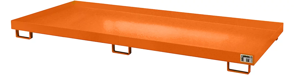 Cubeta para estantería tipo RW/RW 3300-1, sin rejilla, naranja RAL2000