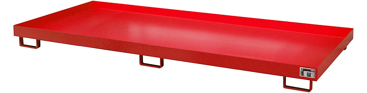 Cubeta para estantería tipo RW/RW 3300-1, sin rejilla, rojo RAL3000