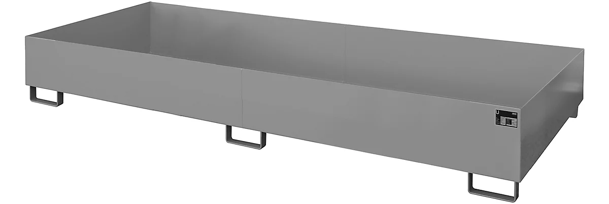 Cubeta para estantería tipo RW/RW 3300-2, sin rejilla, gris RAL7005