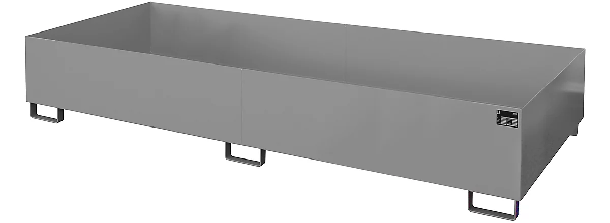 Cubeta para estantería tipo RW/RW 3300-3, sin rejilla, gris RAL7005