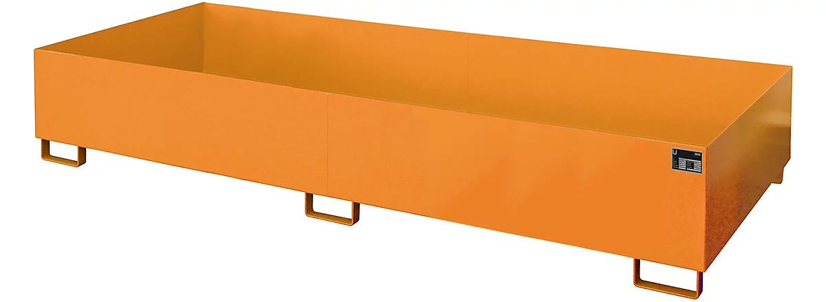 Cubeta para estantería tipo RW/RW 3300-3, sin rejilla, naranja RAL2000