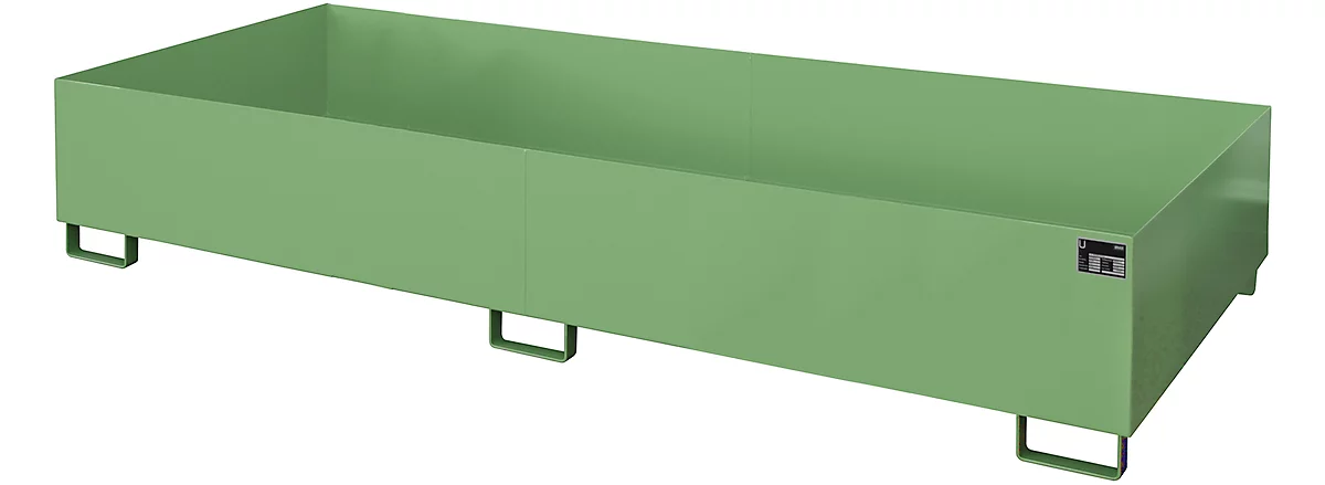 Cubeta para estantería tipo RW/RW 3300-3, sin rejilla, verde RAL6011