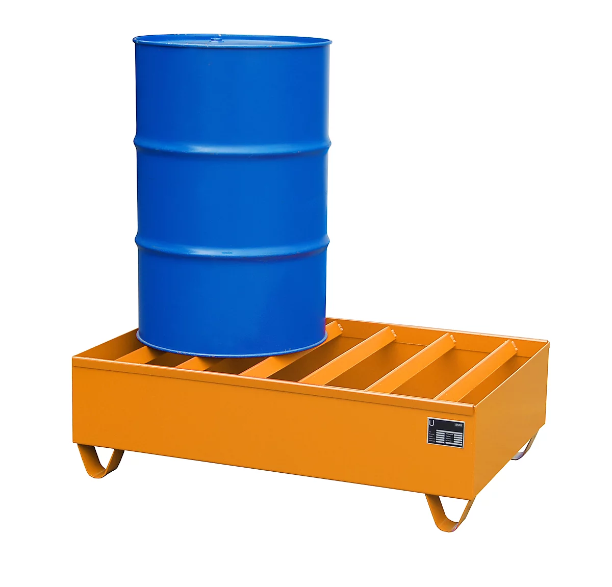 Cubeta perfilada PW conf. StawaR, para 2 barriles, 224 l, 59 kg, naranja