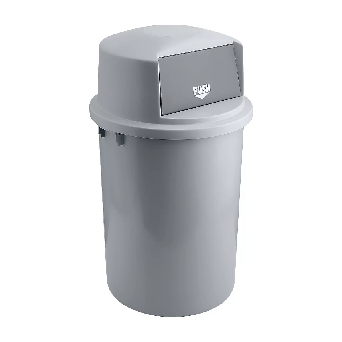 Cubo de basura con tapa y trampilla basculante, 126 l