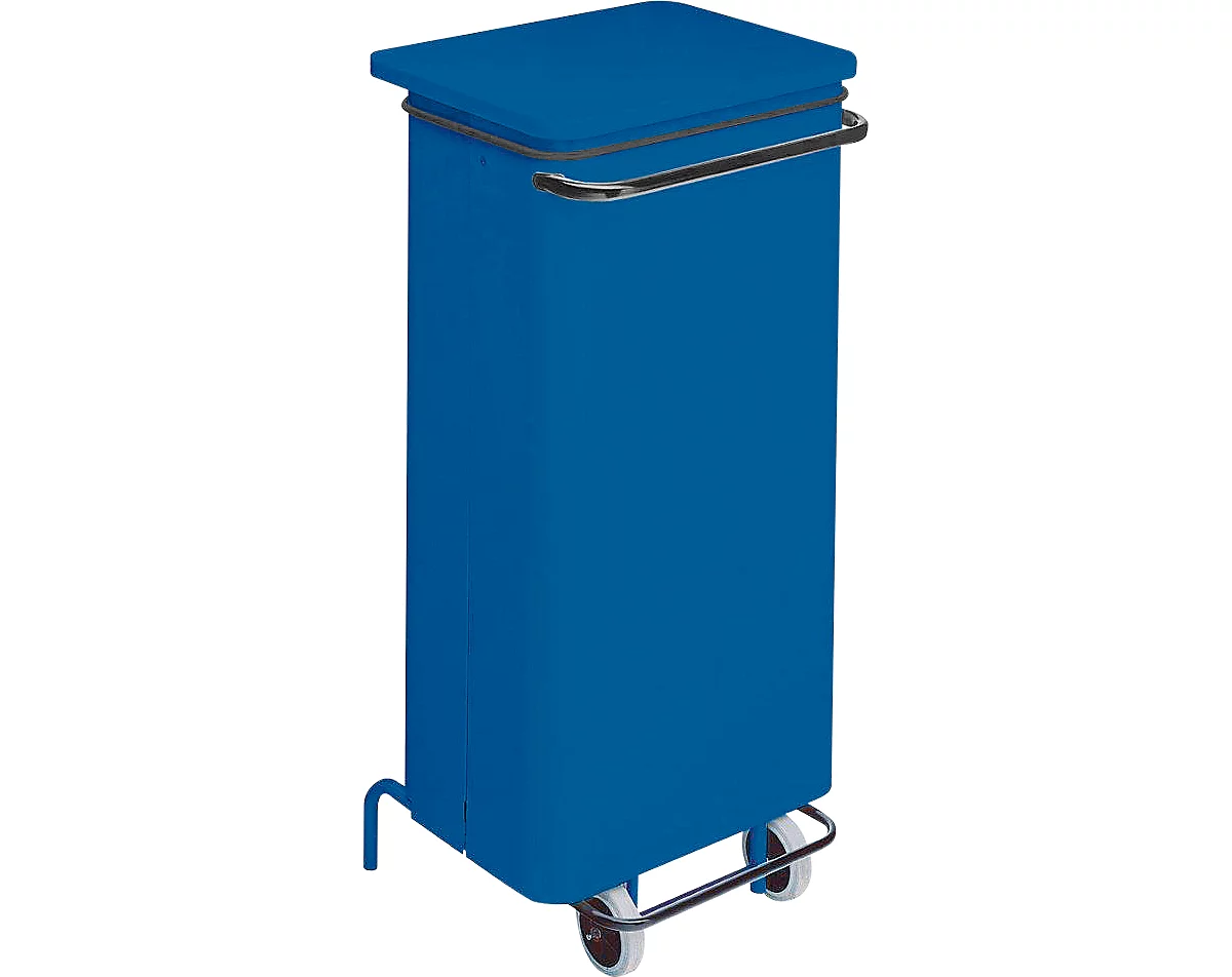 Cubo de basura Conticolor, con pedal, capacidad 110 l, azul