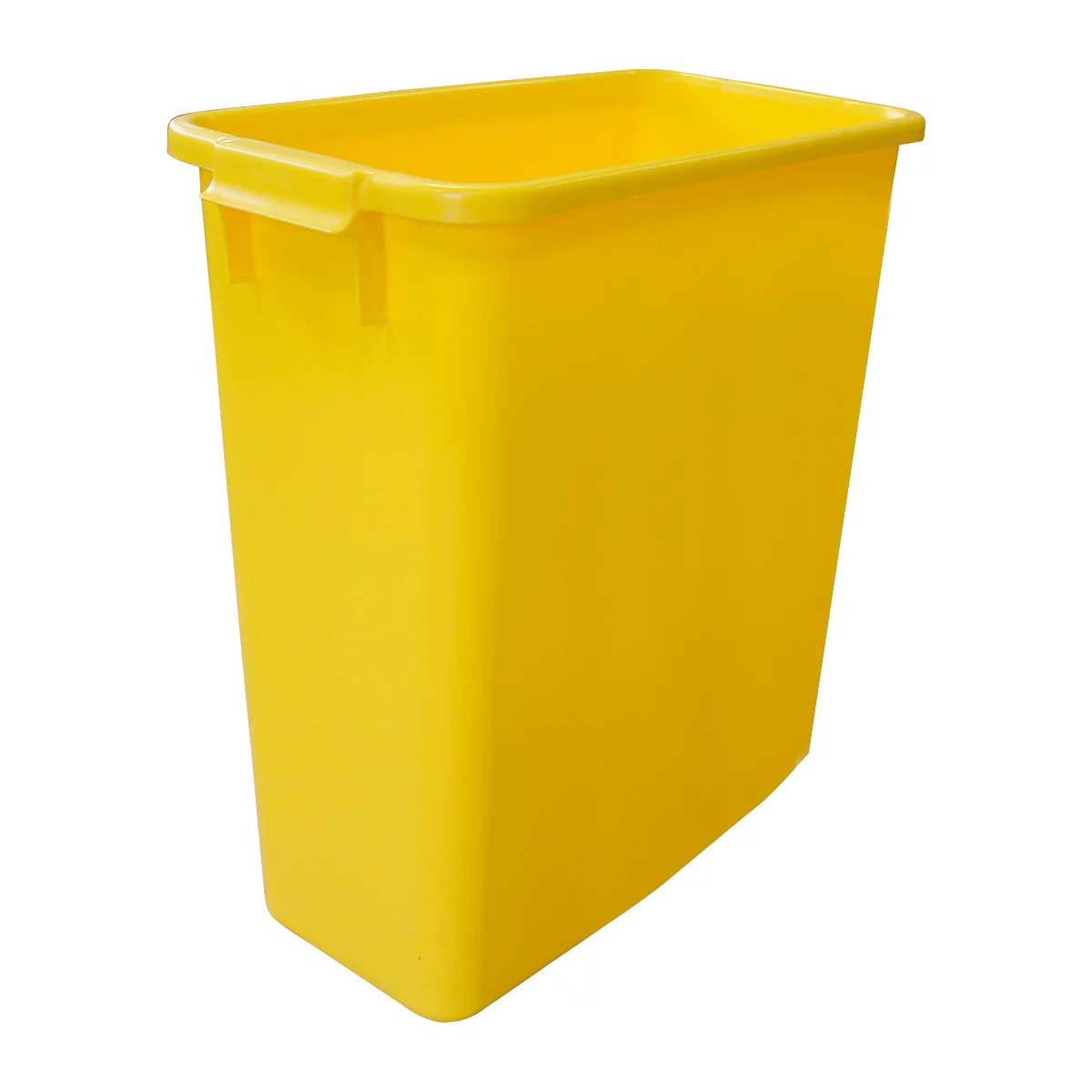 Cubo de basura sin tapa, 60 l, amarillo