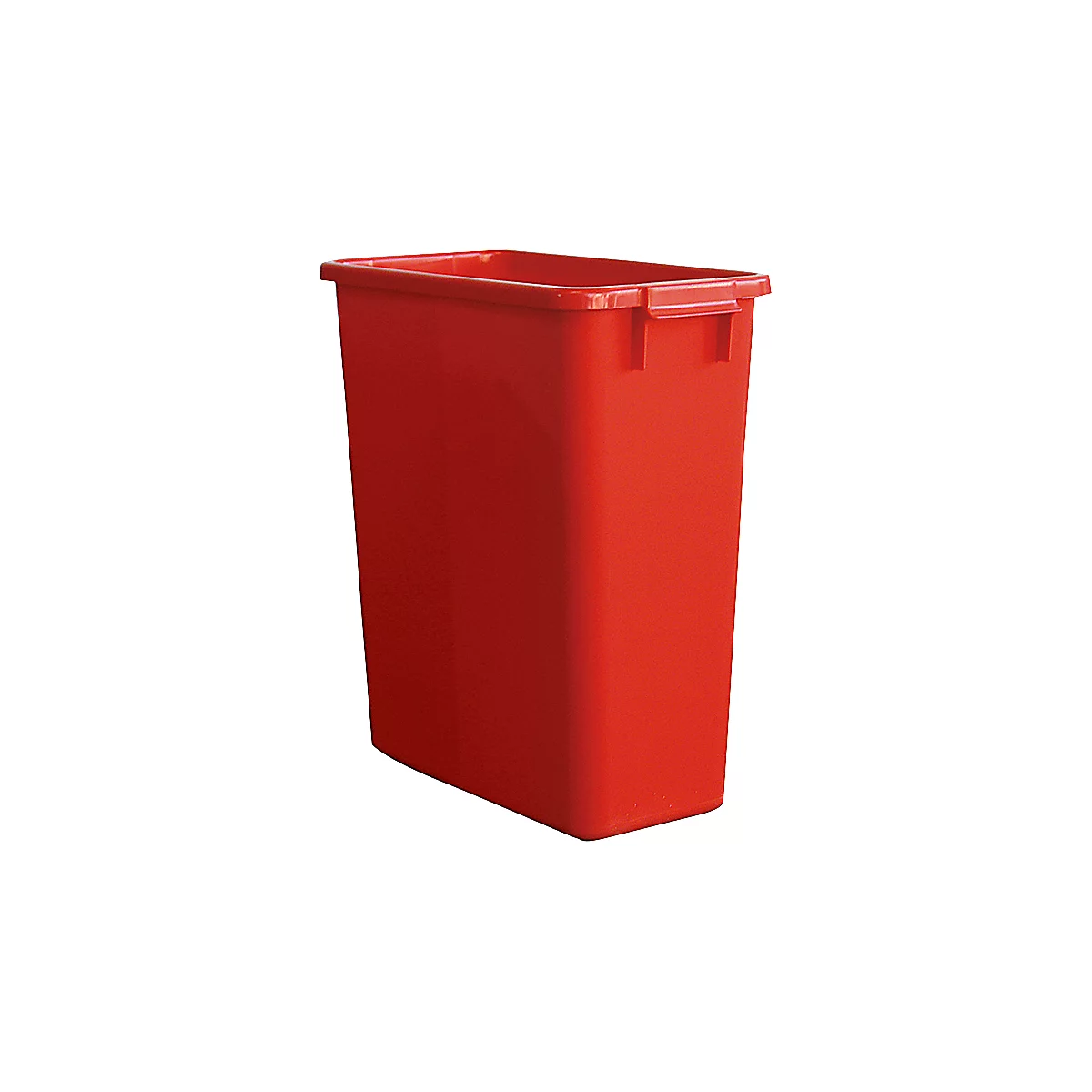 Cubo de basura sin tapa, 60 l, rojo