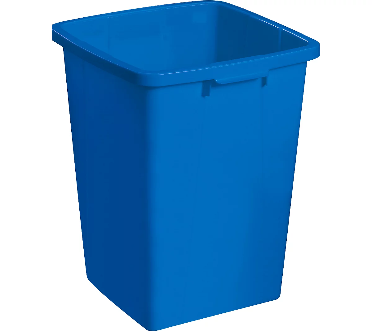 Cubo de basura sin tapa, 90 l, azul