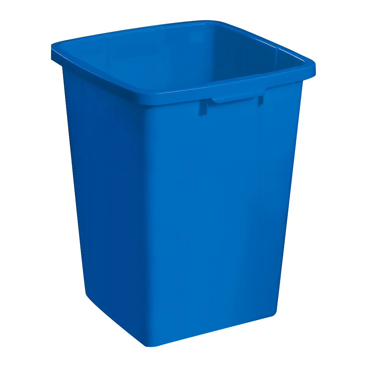 Cubo de basura sin tapa, 90 l, azul