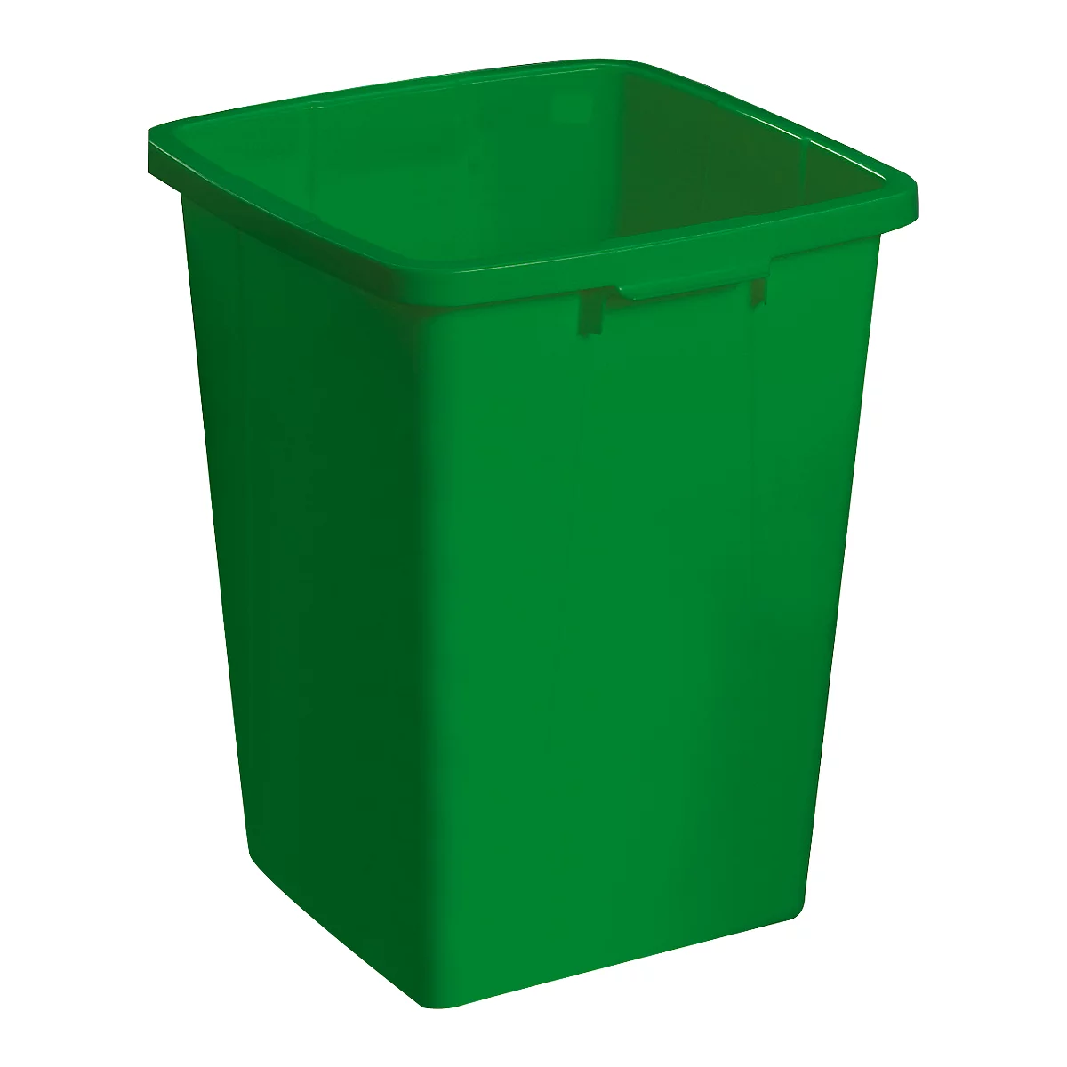 Cubo de basura sin tapa, 90 l, verde