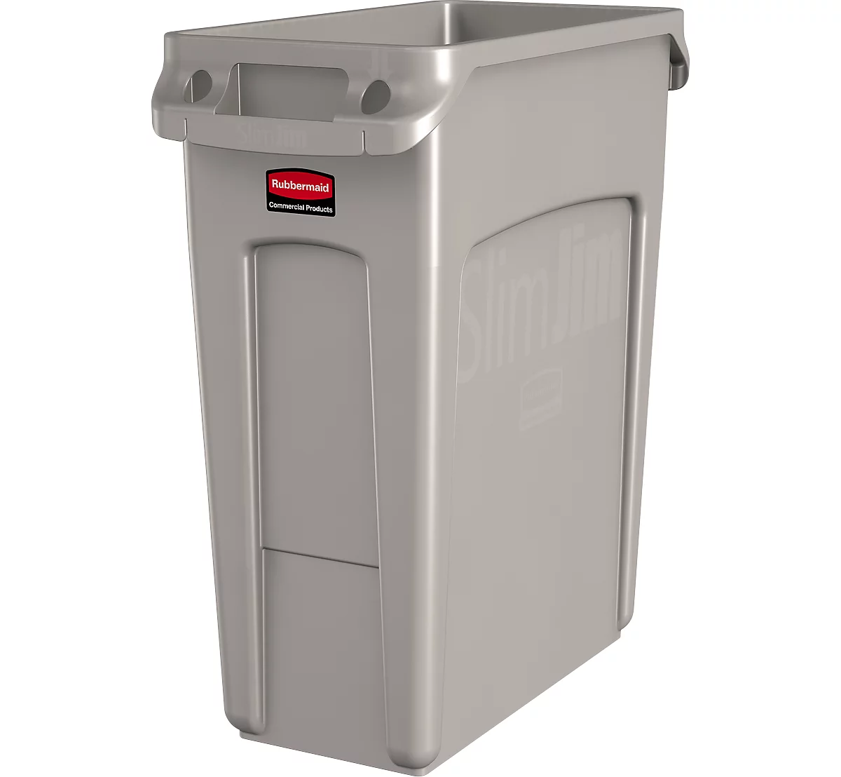 Cubo de basura Slim Jim®, plástico, capacidad 60 l, beis