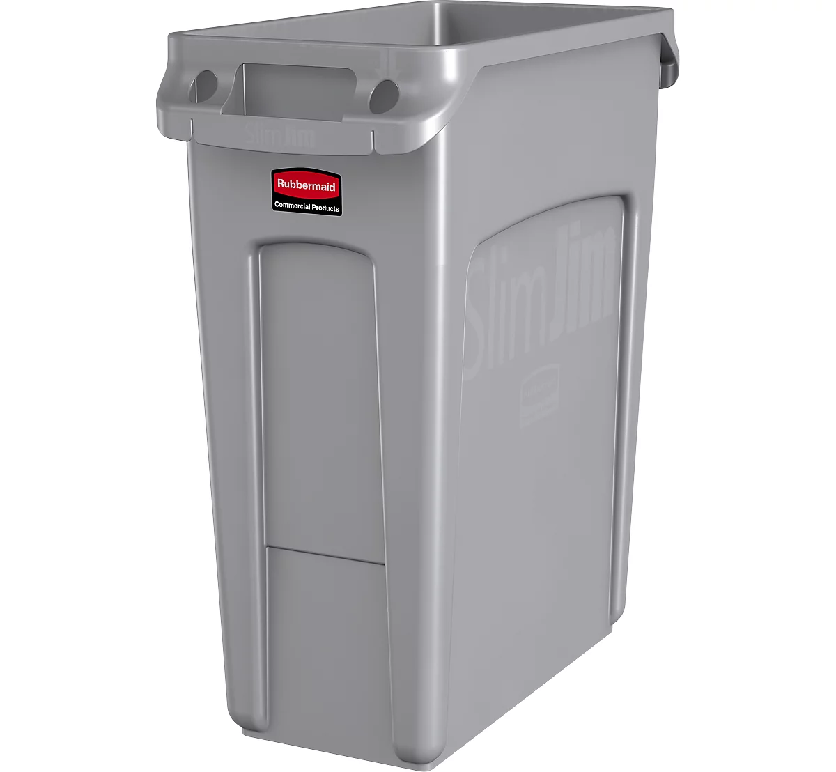 Cubo de basura Slim Jim®, plástico, capacidad 60 l, gris