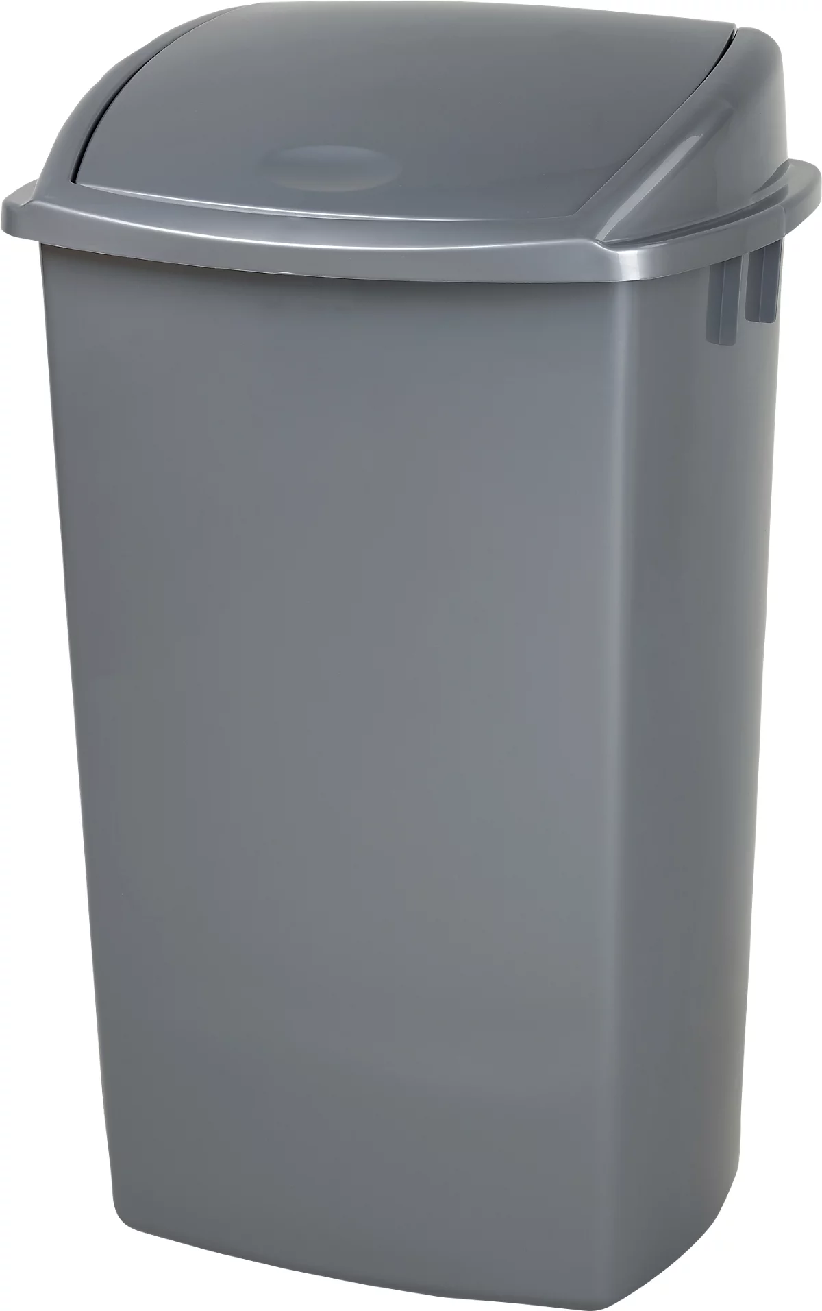 Cubo de basura Vepa Bins, volumen 50 l, con tapa, rectangular, L 315 x A 400 x H 680 mm, plástico, gris