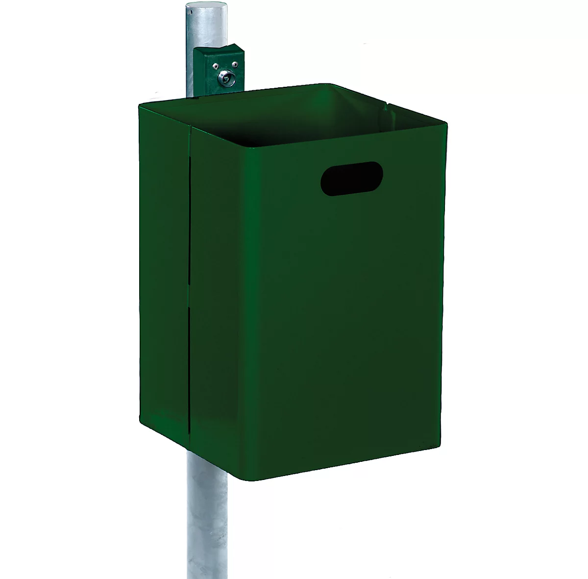 Cubo de basura, verde (RAL 6005)